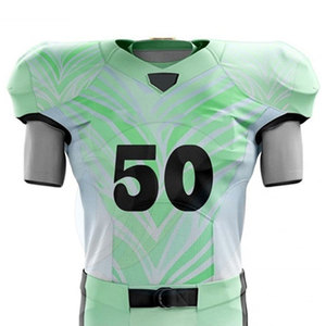Ensembles d'uniformes de football américain grande taille à séchage rapide manches courtes respirantes avec logo de l'équipe et sublimation du numéro du joueur - Product Image 3