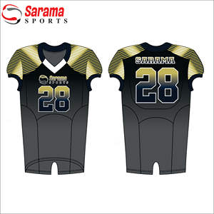 Uniformes de football américain sur mesure pour hommes en gros pas cher Uniforme de football américain en sergé pour jeunes, - Product Image 1
