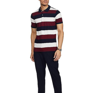 Polo imprimé uni respirant pour homme, personnalisable avec logo et impression, 100 % coton, manches courtes, prix de gros - Product Image 5