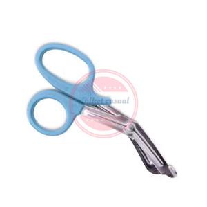 Ciseaux de coupe en acier inoxydable de haute qualité Ciseaux à pansement à poignée en plastique - Product Image 2