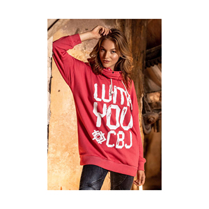 Sudadera estampada informal para mujer de gran oferta de calidad superior, ajuste holgado, conjunto de estilo en blanco de última llegada - Product Image 2