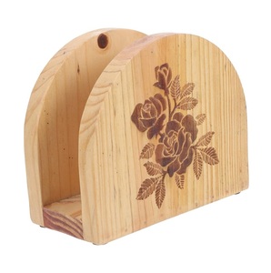 Organisateur de boîte à mouchoirs en bois de haute qualité avec couvercles porte-serviettes et mallette de rangement - Product Image 2