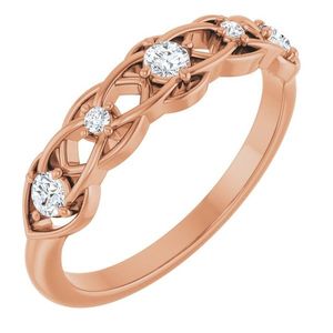 Stuller 124162:602P 14KR Stackable Diamond <b>Ring</b> <b>for</b> <b>Men</b> and Women - Product Image 1