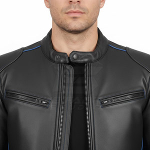 Chaqueta de Motocicleta de Cuero Genuino de Primera Calidad, Unisex, Talla Grande, Ajuste Cómodo con Características de Seguridad, Perfecta para Viajar - Product Image 6