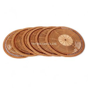 Sustainable Handmade <b>Rattan</b> Placemat Crafted From Natural Fiber For <b>Dining</b> <b>Table</b> Use In Home And Restaurant - Product Image 4