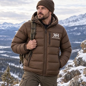 Veste de chasse à capuche synthétique isolée, matelassée 100g 140GSM, personnalisable OEM, vente en gros - Product Image 5