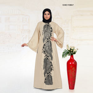 Modern Embroidered Abaya for Women | Long <b>Modest</b> <b>Dress</b> | Stylish Islamic Clothing - Product Image 6