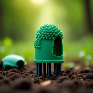2 X 15mm <b>Green</b> Thermoplastic <b>Runners</b> Leaf Turner for Rubber Products - Product Image 3