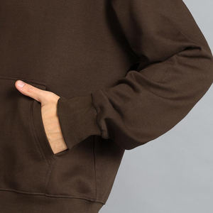 Sudadera Deportiva Informal Flexible para Mujer, de Algodón Sólido, Transpirable, de Secado Rápido, con Logotipo Estampado en la Parte Delantera, Hombros Caídos, Cuello con Capucha, Tejida - Product Image 3