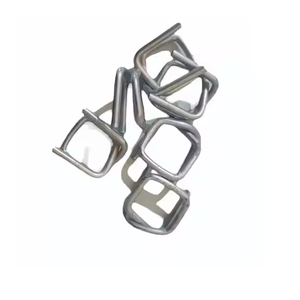 Boucle de fil de forme carrée d'acier inoxydable de finition argentée résistante de rouille machinée pour le cerclage sûr résistant de cargaison d'arrimage - Product Image 3