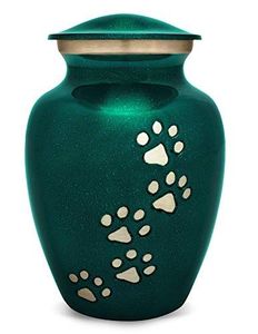 Urnes de crémation noires personnalisables et pot urne d'animal familier en métal de bande d'empreinte de patte blanche pour les cendres dernière arrivée urnes de crémation en gros - Product Image 5