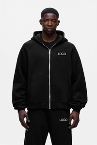 OEM High Quality Winter 2 Piece Baggy <b>Sweatpants</b> and Hoodie Set Men Custom Heavyweight <b>Oversized</b> Pullover Hoodie Men Tracksuits - Product Image 3