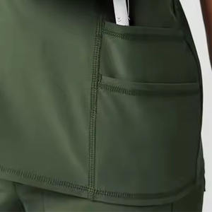 ชุดเครื่องแบบพยาบาลผ้าคอตตอนสำหรับโรงพยาบาลผ้า100% พรีเมี่ยมเนื้อนุ่มซักได้โลโก้ออกแบบได้ตามต้องการ - Product Image 6