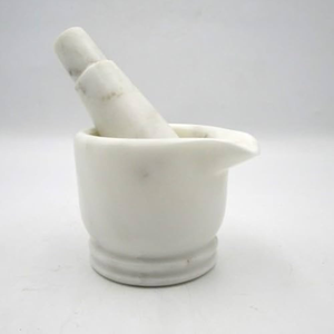 Mortier et pilon en pierre de marbre pour épices et herbes dans les accessoires de cuisines écologiques vente chaude - Product Image 3