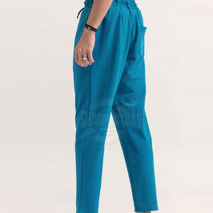 Pantalon décontracté taille haute personnalisé pour hommes surdimensionné en coton taille élastique droite style streetwear teint uni prix raisonnable - Product Image 3