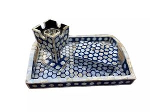 Juego de bandeja de estilo marroquí Bakhoor y juego de incensario para decoración del hogar de lujo forma personalizada Bakhoor Set Oud Burner Oud Box Tray - Product Image 4
