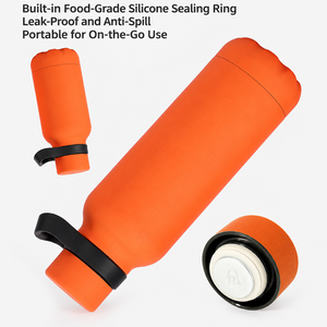 304 Stainless Steel Vacuum Insulated Water <b>Bottle</b> Portable Carry Loop Leak Proof <b>Thermos</b> for Travel Outdoor Office - Product Image 5