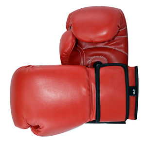 Leather <b>Fabric</b> Sparring Training Boxing Gloves Best Manufacture Adjustable <b>Strips</b> Leather Boxing Gloves - Product Image 5