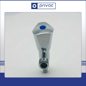 Accessoires de robinet 1/2 pouces chromé arrêt d'eau 90 degrés poignée ouverture rapide salle de bains vanne d'angle en laiton - Product Image 5