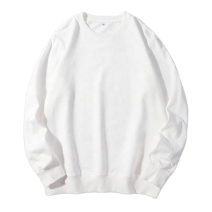 2025 tendance nouvel approvisionnement hommes poids lourd 100% coton sweat à manches longues imprimé uni en plusieurs couleurs - Product Image 2