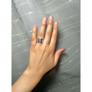 Anillo Artesanal Navajo con Piedras Preciosas, Plata de Ley, Talla 6, Estilo Étnico, Engaste de Bisel, Joyería Fina para Uso Diario - Product Image 5