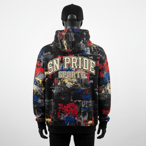 บริการ OEM ขายส่ง เสื้อฮู้ดดี้ผ้าฟลีซน้ำหนักเบาสำหรับผู้ชาย พิมพ์ลายดิจิทัล ฤดูหนาว สีตามสั่ง - Product Image 2