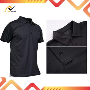 เสื้อยืดโพลีเอสเตอร์ระบายอากาศแห้งเร็วสำหรับผู้ชายเสื้อโปโลแขนสั้นลำลองระบายอากาศได้ดีแห้งเร็วแขนสั้นธรรมดา - Product Image 2