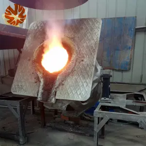 Recycling Copper Iron Aluminum 2 tons melting furnace 4-6 ton induction furnace