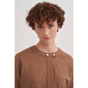 Women's Breathable Cotton Half <b>Zip</b> <b>Hooded</b> Crop Sweatshirt - Product Image 3
