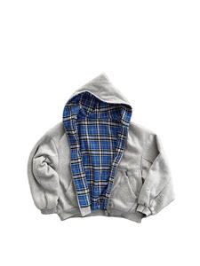 Sudaderas con capucha reversibles de gran tamaño de primavera para hombre, ropa de diseñador de lujo, sudadera con forro a cuadros, ropa de calle 2025 - Product Image 5