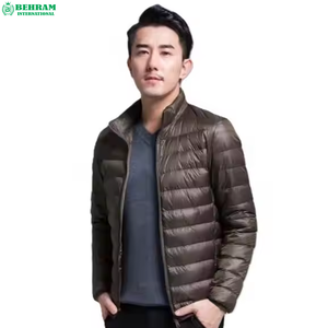 Behram International Custom Men Winter Puffer Jacket Fashionable Stand Collar Thickened <b>Fluffy</b> Wool Heated Breathable Windproof - Product Image 2