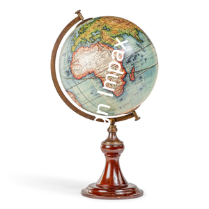 Base en bois rotatif Globe modèle bureau décor fournitures Table objet décoratif cadeaux élégant milieu du siècle Globe Accent artisanat - Product Image 3