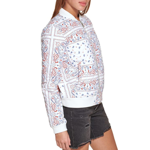 Custom Made <b>Lightweight</b> Women's Bomber <b>Jacket</b> Top Trending Long Fabric Direct Factory Sale OEM Design Cotton Filling Knitted - Product Image 4