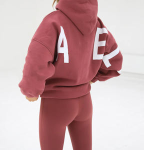 Sweat à capuche surdimensionné en coton 100% 310 g/m², personnalisable OEM ODM, streetwear, pull à épaules tombantes, délavé à l'acide, effet soleil - Product Image 5