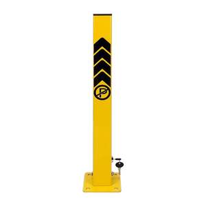 Barrera de Estacionamiento Plegable de Acero de 60 cm, Poste de Estacionamiento con Cerradura para Estacionamiento de Autos, Equipo de Estacionamiento para Garajes - Product Image 1