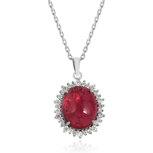 Grossiste et fournisseur de haute qualité 925 argent sterling tourmaline multi pierre pendentif collier mode bijoux fins pour les femmes - Product Image 2