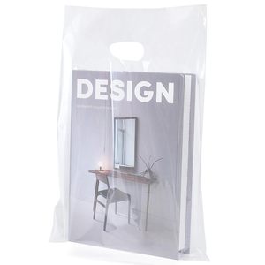 Vente en gros OXO + PLA Sacs à provisions en plastique transparent écologique Emballage avec poignée découpée avec logo personnalisé de différentes épaisseurs pour l'épicerie - Product Image 6