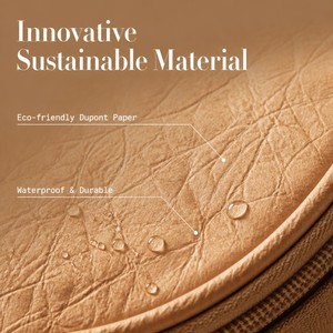 Bolsa de Maquillaje Mifaktory, Estuche Cosmético con Cierre de Cremallera de Papel Dupont, Organizador de Belleza de Viaje, Bolso de Hombro para Mujer - Product Image 2