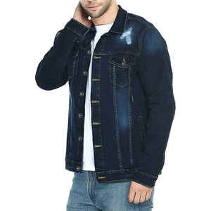 Factory Made Winter Wear Ripped <b>Jeans</b> Winter Jacket New Arrival Street Style Denim Jackets <b>for</b> <b>Men</b> - Product Image 3