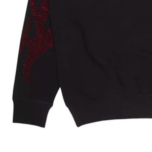 Custom Rhinestone <b>Trendy</b> Wholesale Design Logo For Men's Sweatshirts <b>hoodies</b> Men's Warm Winter Breathable Comfortable Sweatshirt - Product Image 3