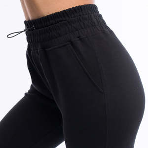 Pantalones Jogger de Cintura con Cordón para Mujer, Ropa de Calle de Invierno, Frente Plano, Logotipo Personalizado, 100% Algodón de Alta Calidad para Mujer - Product Image 4