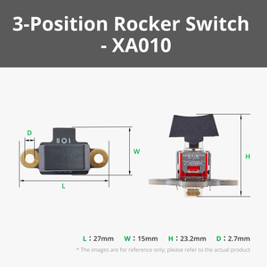 Módulo de Interruptor Basculante de Tres Posiciones con Conector SH1.0 de 3 Pines, 250 VCA Máx. Voltaje 1PCS - Product Image 3