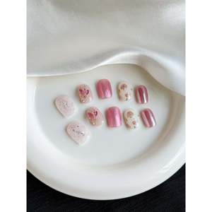 Pink Poetry Press on Nail Art, Elegante Diseño Rosa para Uñas con Estilo - Product Image 2