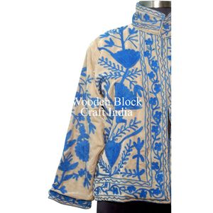 Chaqueta de Otoño Invierno Más Popular para Mujer, Hecha a Mano, de Terciopelo Acolchado, Bordado Suzani, Transpirable, Talla Única - Product Image 3