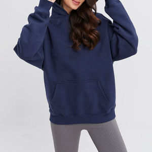 Automne hiver nouveautés poids lourd goutte épaule 500 Gsm coton mélanges sweats à capuche zippés sweats à capuche vierges pour hommes pour femmes - Product Image 3