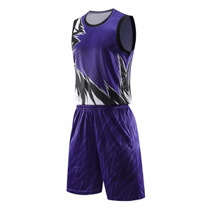 Ensembles d'uniformes de basketball pour garçons de grande taille de haute qualité, 100% polyester, tissu respirant, impression par sublimation par transfert thermique, personnalisé - Product Image 5