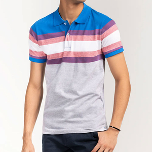 T-shirt de sport 100% coton à manches courtes anti-rides pour hommes, couleur unie pour polo avec tissu en toile - Product Image 2