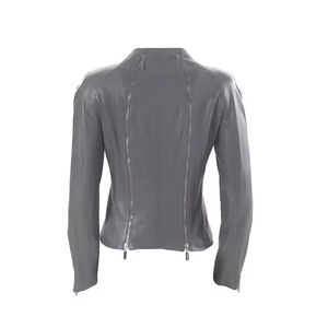 Genuine <b>Women</b> <b>Leather</b> <b>Jacket</b> With Universal Design Providing Clean Finish And Versatile Fit <b>For</b> All Wardrobe Preferences - Product Image 3