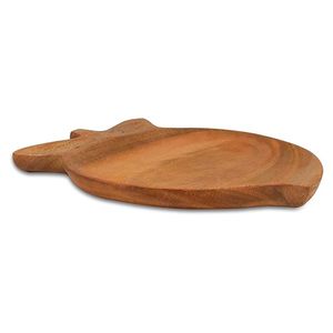 Meilleure vente de haute qualité Design Vintage en bois poli plateau de service polyvalent cuisine support assiette plat maison fête mariage - Product Image 3