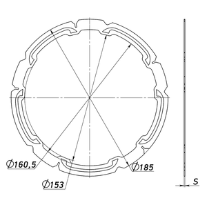 Forro de Fricción ZF01HF1 para ZF 6HP19, 255mm; 6HP26, 255mm; 6HP28 F1 (Fabor) - Product Image 2